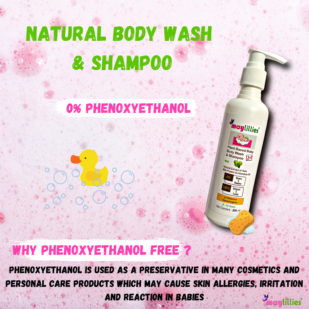 Nourishing Plant Based 2 in 1 Baby Body Wash & Shampoo, 200ML