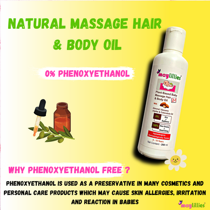 Nourishing Plant Based 2 in 1 Baby Massage & Hair Oil, 200ML