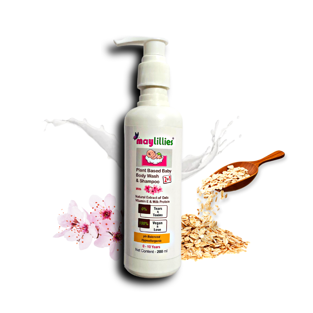 Vitamin E & Oats Body Wash/Shampoo, 200ml